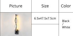 Modern Minimalist Wall Lamps Living Room Bedroom Bedside 16W LED Sconce black white Lamp Aisle Lighting decoration