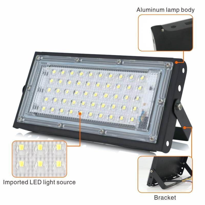 2pcs/lot 50W Led Flood Light AC Outdoor Floodlight Spotlight IP65 Waterproof LED Street Lamp Landscape Lighting