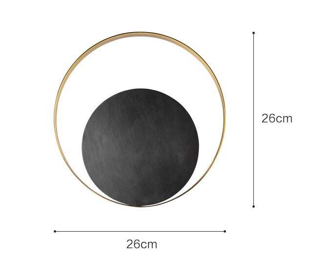 Simple Creative Living Room Wall Lamp After Modern Designer Art Bedroom Bedside Model Room Copper Wall Lamp