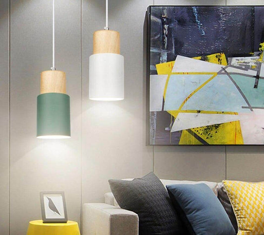 Modern Pendant Lights Nordic Wood Light Loft Pendant Lamps E27 for Dinning Room Home Decoration Restaurant Lamp Hotel