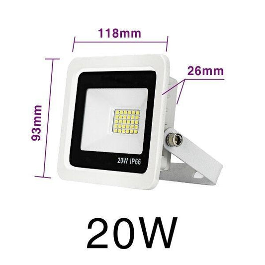 LED Floodlight 10W 20W 30W 50W 100W Warm White Cold White Outdoor Waterproof IP66 Focus Spotlight Courtyard Door Lighting