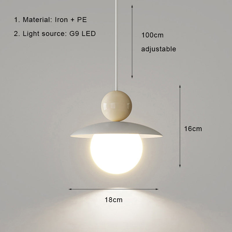 Nordic LED Pendant Light Cream Style Modern Hanging Lamp Indoor Lighting Room Decor Chandeliers