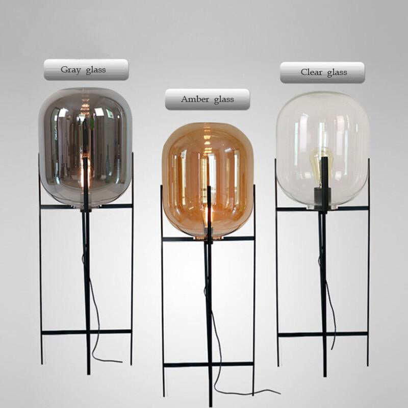 Modern home deco lighting Nordic floor lights LED living room standing fixtures Glass illumination bedroom floor lamps