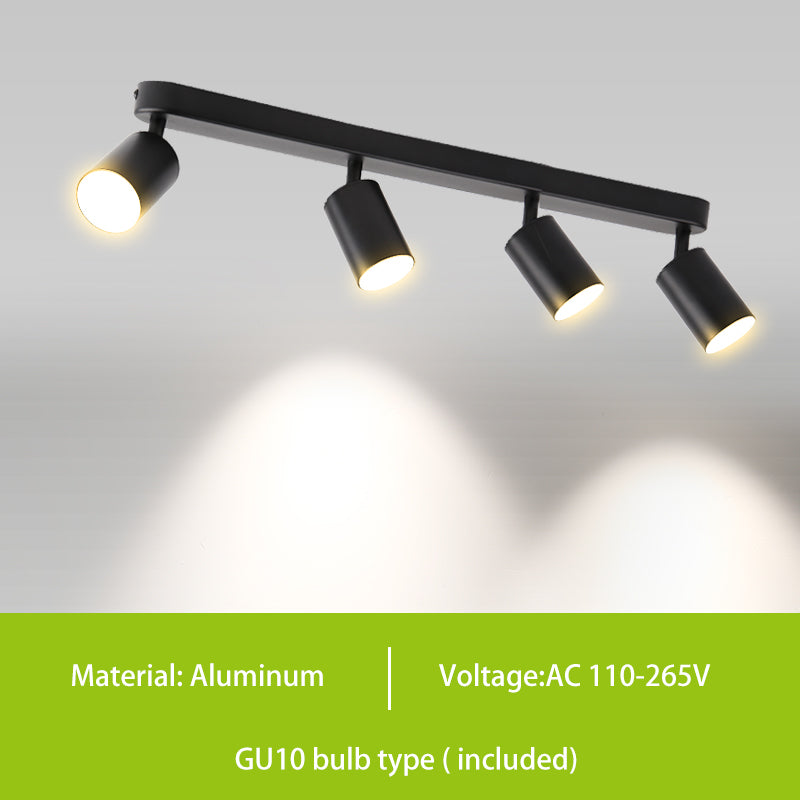 GU10 LED Track Light Spotlight 110-220V Suit Ceiling Lamp GU10 3 Color COB Spot Lights For Kitchen Commercial Living Room