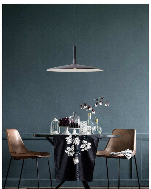 LED Saucer Pendant Lights Hanging Lamp Cement Hanglamp Nordic Retro Living Room Light Fixtures Decorative Lighting