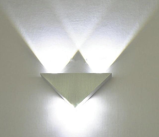 Modern Led Wall Lamp 3W Aluminum Body Triangle Wall Light For Bedroom Home Lighting Luminaire Bathroom Light Fixture Wall Sconce