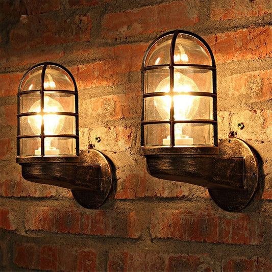 Industrial Glass Waterproof Outdoor Wall Light