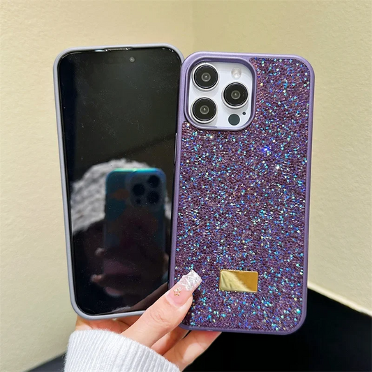 Bling Glitter Phone Case For iPhone 17 16 Pro Max 15Pro 14plus 13 12 Vogue Protective Soft Diamond Cover Protective Shell
