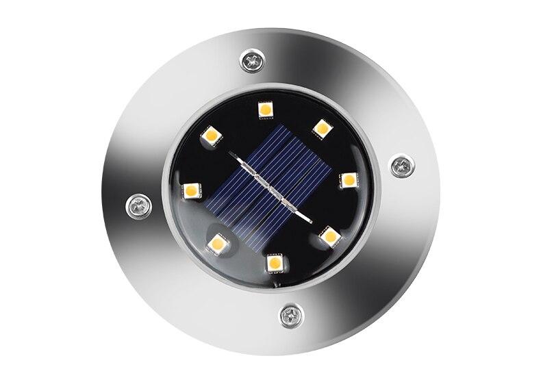 LED Small chips Garden Light Solar Power Outdoor Underground Lights stainess Lawn Lamp Pathway Patio yard Buried Floor Light