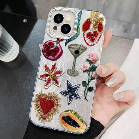 Starfish Flower Case for iPhone 17Pro 16 15 14 13 12 11 Pro Max XR 7 8 Plus Shockproof Cover Dustproof Casing