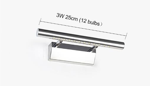 3W/5W/7W LED Wall light Bathroom Mirror warm white /white washroon wall Lamp fixtures Aluminum & Stainless Steel with switch