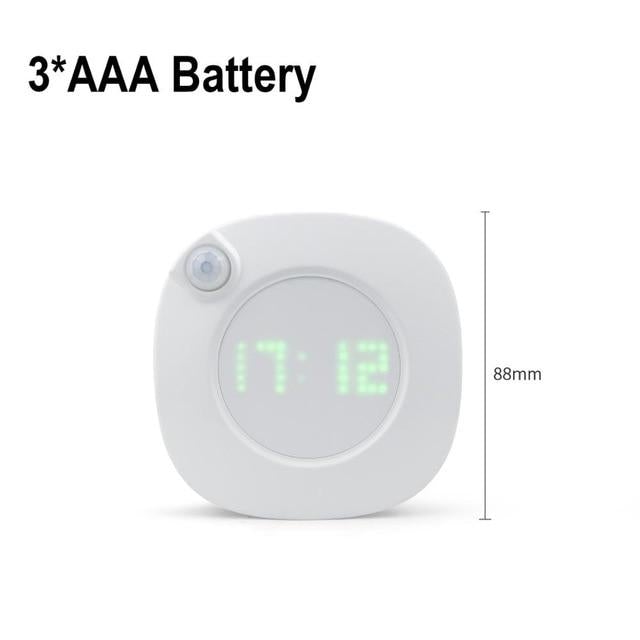 Motion Sensor LED Wall lamp Magnet Indoor Night light With Time Clock For Bathroom Bedroom Corridor Decor Vanity Wall Light