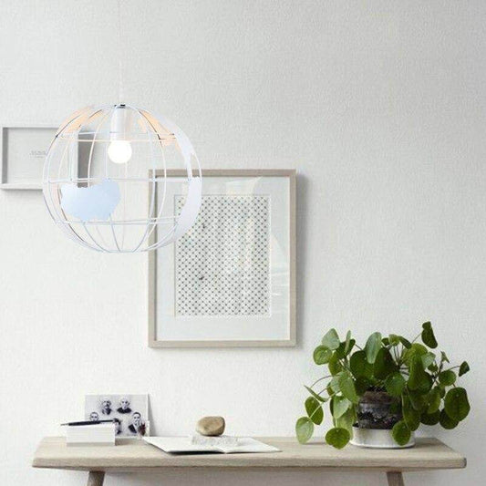 Pendant Light Black/White Creative E27 bulbs Earth Iron Pendant Lamp Edison Bulb for Kitchen Dining Room Restaurant pendant lamp