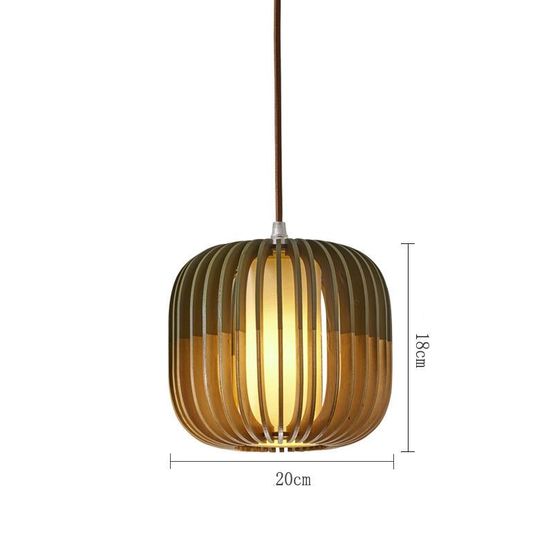 Simple Solid Wood Nordic Pendant