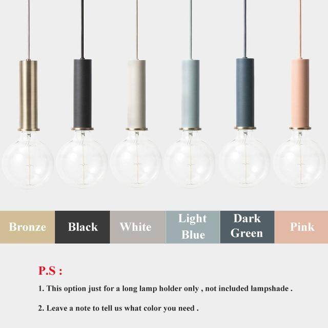 Modren Simple Pendant Lights DIY Nordic E27 Hanging Pendant Lamps Restaurant Bar Living Room Bedside Lighting Fixtures Luminaire