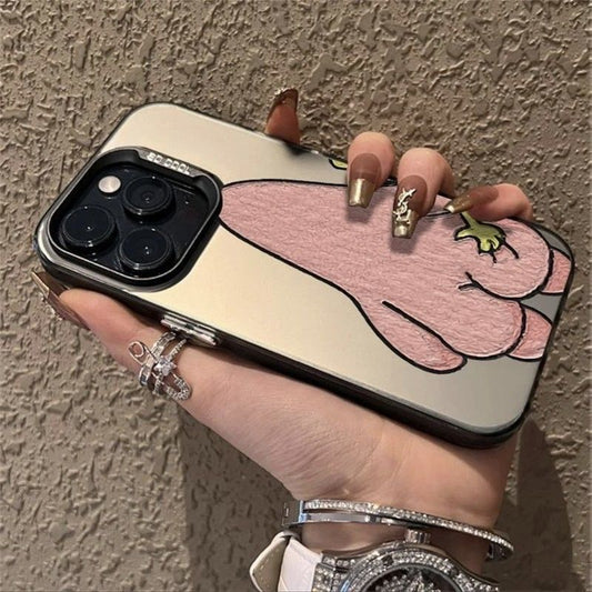 Hot S-SpongeBobs Pinch Butt Couple Phone Case For iPhone 17 16 Pro Max Case 15 14 13 12 11 Pro XR X XS Max 8 7 TPU Shockproof Cover