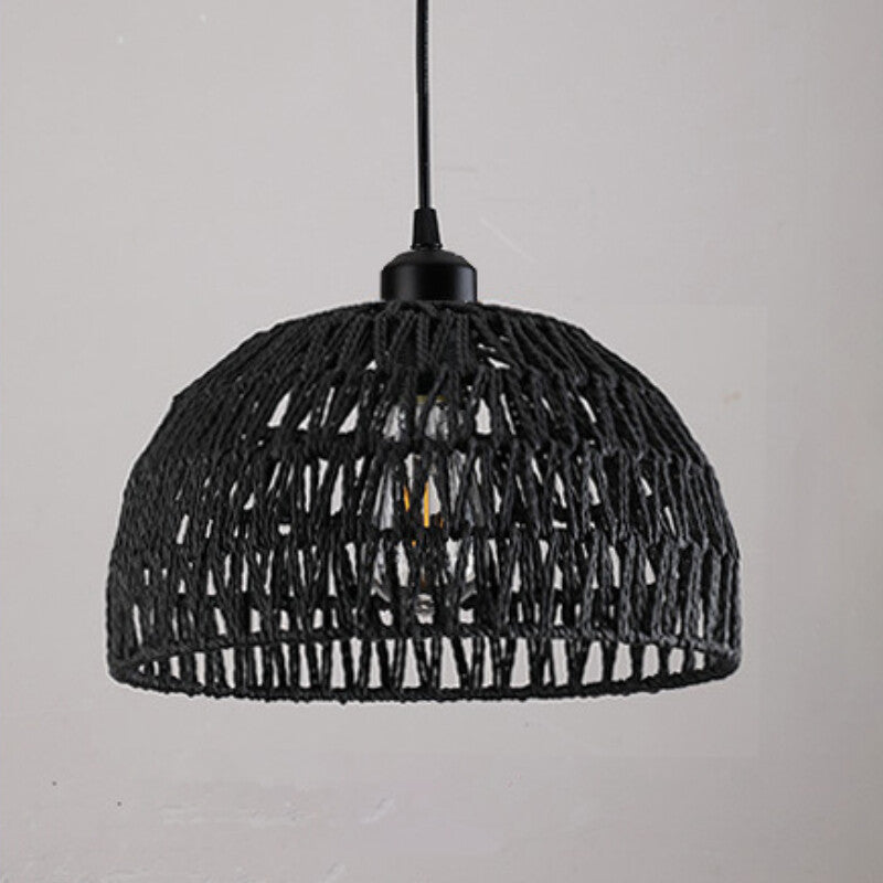 Newest Hemp Rope Woven Pendant Lights B&B Pastoral Restaurant Tea Room Inn Bar Bedroom Rattan Indoor Lighting