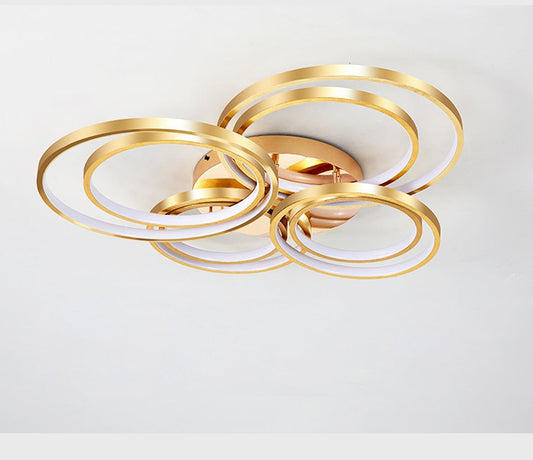Modern Golden LED Ceiling Lights For Living Room Bedroom Restaurant Lighting Fixture Lustre Lamps