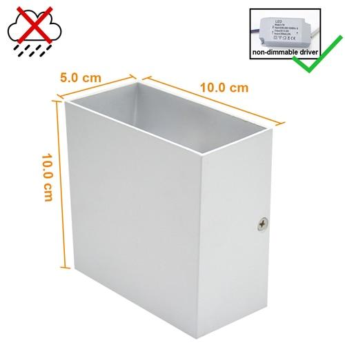 Feimefeiyou 6W lampada LED Aluminium wall light rail project Square LED wall lamp bedside lights bedroom wall decor arts
