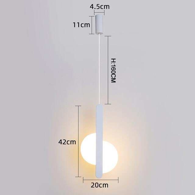 Modern Led Pendant Lights For Dinning Room Bedside Bar Home Deco Pendant Lamp Fixtures White/Black Color
