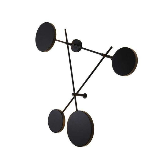 Simple Modern Geometric Multi-round Wall Lamp Creative Bedroom Bedside Living Room Background Decorated with Aisle Personality Wall Lamp