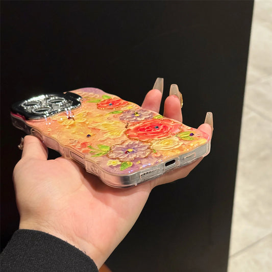 Luxury IMD Flower Design Fashion Phone Cases for iphone 16 15 14