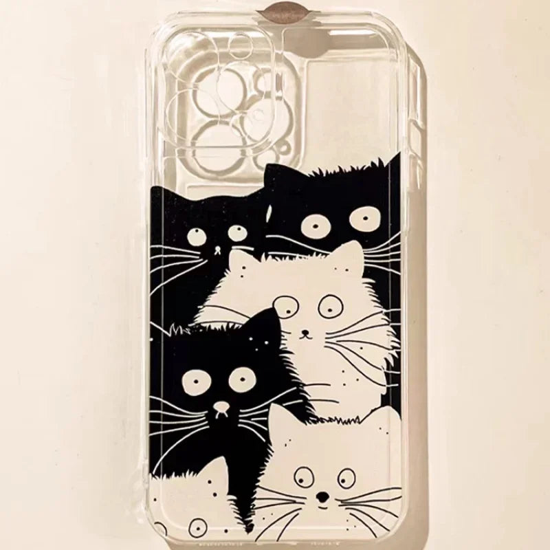 Doodle Angry Cat Case for Iphone 16 15 14