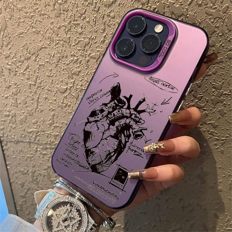 Creative Cardiovascular Model Heart Medical Phone Case For IPhone 16 15 14