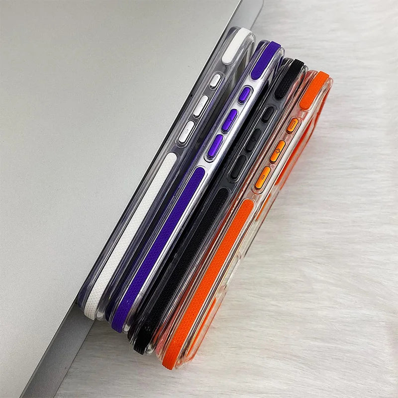 Metal Lens Laser MagSafe Phone Case for iPhone 16 15 14 Frosted Translucent Wireless Charging Hard PC Cover