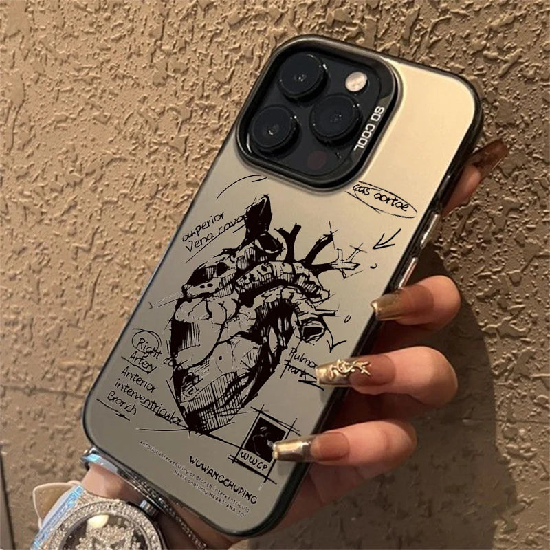 Creative Cardiovascular Model Heart Medical Phone Case For IPhone 16 15 14