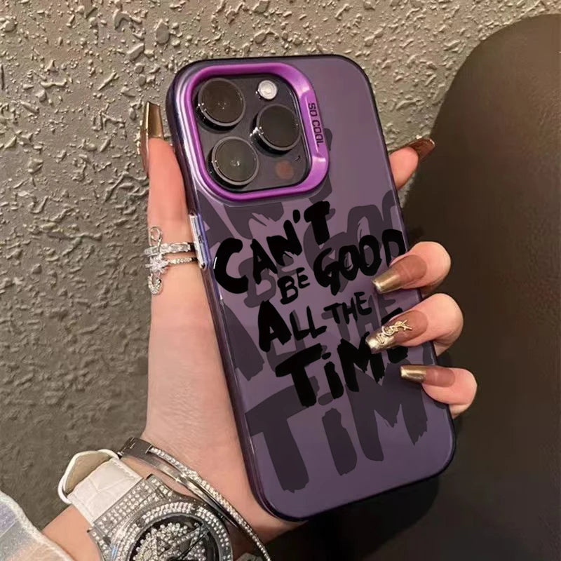 Inspirational Quotes Minimalist Letters Graphic Phone Case For iPhone 16 15 14