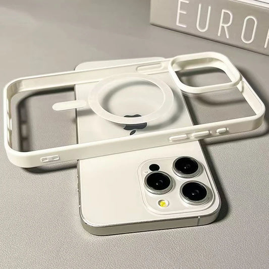 Candy Color Magsafe Wireless Charge Phone Case For iPhone 17 16 15 14 Magnetic Bumper Cover