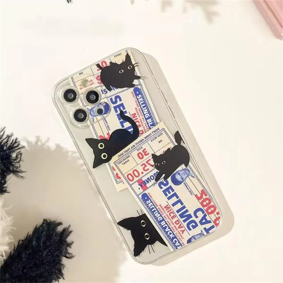 Doodle Angry Cat Case for Iphone 16 15 14