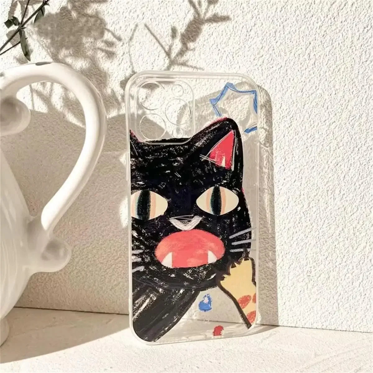 Doodle Angry Cat Case for Iphone 16 15 14