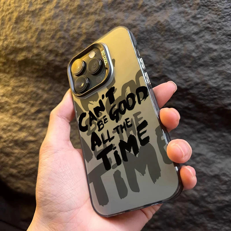 Inspirational Quotes Minimalist Letters Graphic Phone Case For iPhone 16 15 14