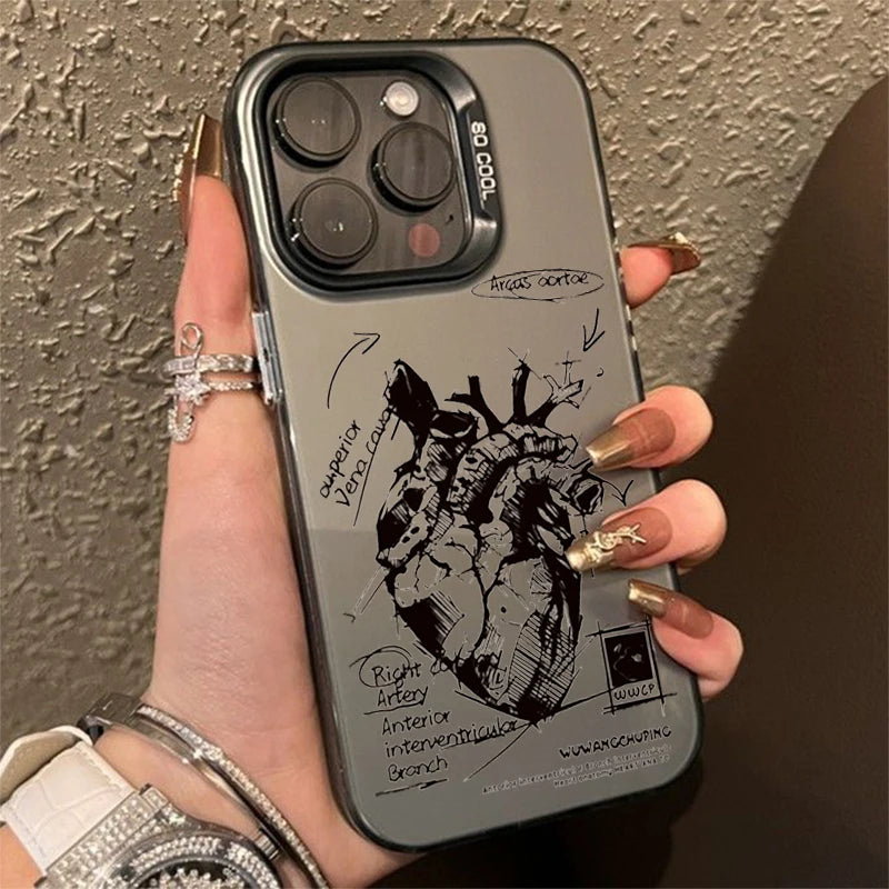 Creative Cardiovascular Model Heart Medical Phone Case For IPhone 16 15 14