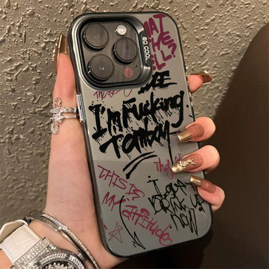 Inspirational Quotes Minimalist Letters Graphic Phone Case For iPhone 16 15 14