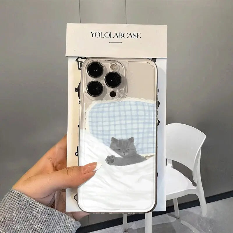 Doodle Angry Cat Case for Iphone 16 15 14