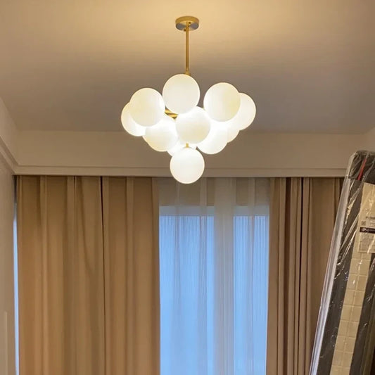 Modern Luxury Led Glass Chandelier Simple Chandelier Home Indoor Lighting Decor Lamps Fixtures