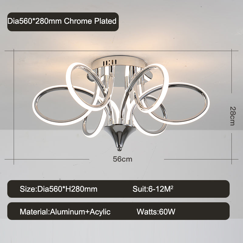 New Remote Controller Modern Led Ceiling Lights For Living Room Bedroom Dimmable Ceiling Lamp