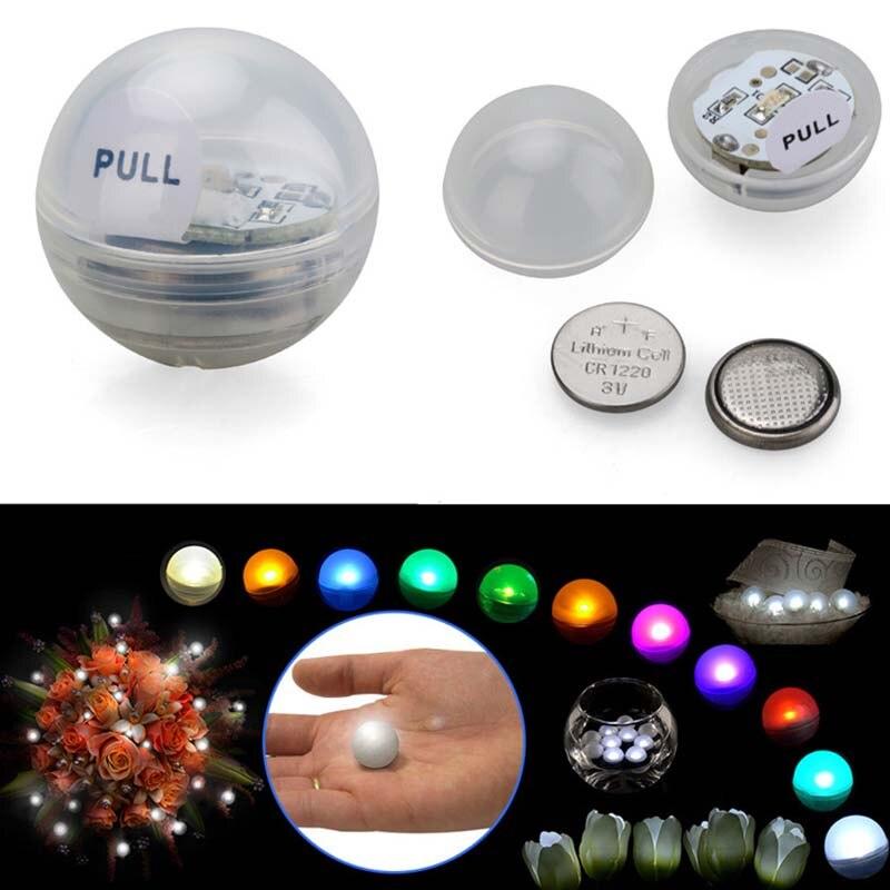 IP68 Waterproof LED Floating Ball Underwater Vase Light RGB Submersible Swimming Pool lights for Wedding Party Baby Shower