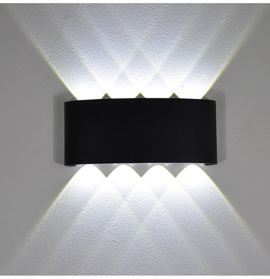 NEW Wall Lamp Led Aluminum Outdoor Indoor Ip65 Up Down White Black Modern For Home Stairs Bedroom Bedside Bathroom Light