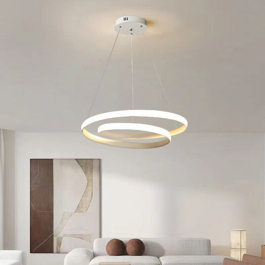 LED Minimalist Pendant Light Modern Pendant Lamp Nordic Circular Hanging Lamp Home Decor Led For Dining Room Study Room Bedroom