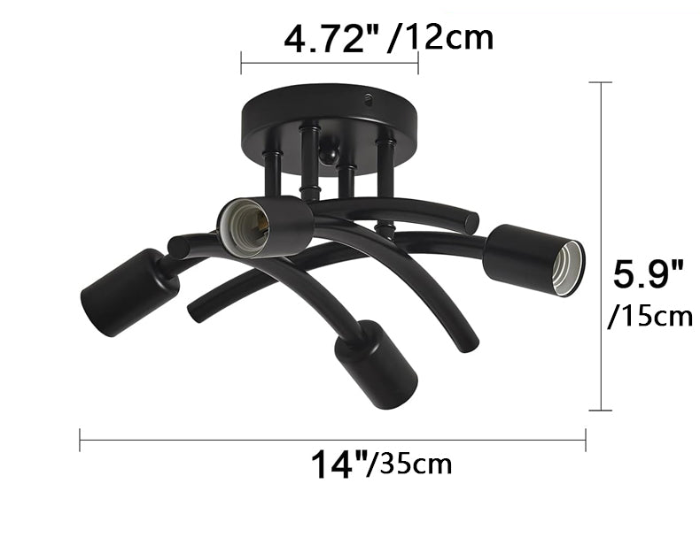 Retro-style Wrought Iron Pipe Pendant Light Industrial Art Pendant Lamp for Modern Living Room and Bedroom Lighting Decor