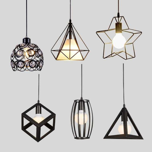 Modern Pendant Lights Minimalist Restaurant Lamps North American Industrial Pendant Lamp Dining Room Decoration Lighting E27