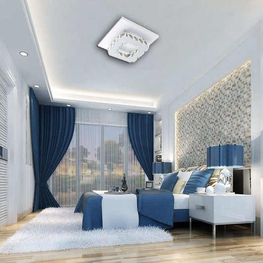 12W Ceiling Lamp Crystal LED Bulb Base High Light Transmittance Cool White/Warm White Modern Pendant Lamp