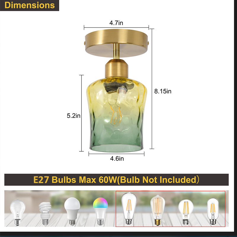 Nordic E27 Ceiling Lamps LED Modern Glass Ceiling Chandelier Bedroom Villa Restaurant Gallery Living Room Indoor Lighting