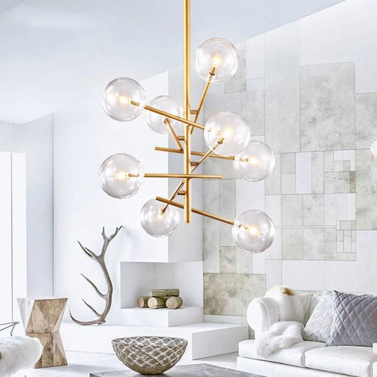 Europe Modern Creative Glass Pendant Light magic beans Glass Bubbles Study Livingroom Restaurant Cafe Decoration Lamp