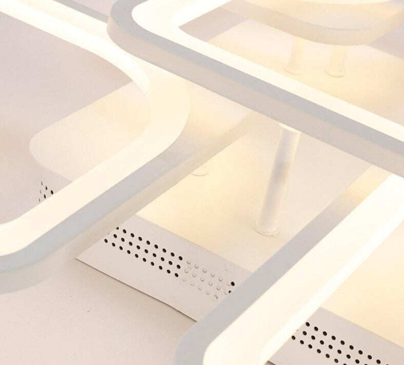 Square Black Modern Ceiling Lights Fixtures For Living Room Bedroom Home Lamp Whit Remote Control Lamparas De Techo Plafondlamp