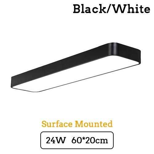 LED Modern Ceiling Light Lam Surface Mount Flush Panel Rectangle Lighting